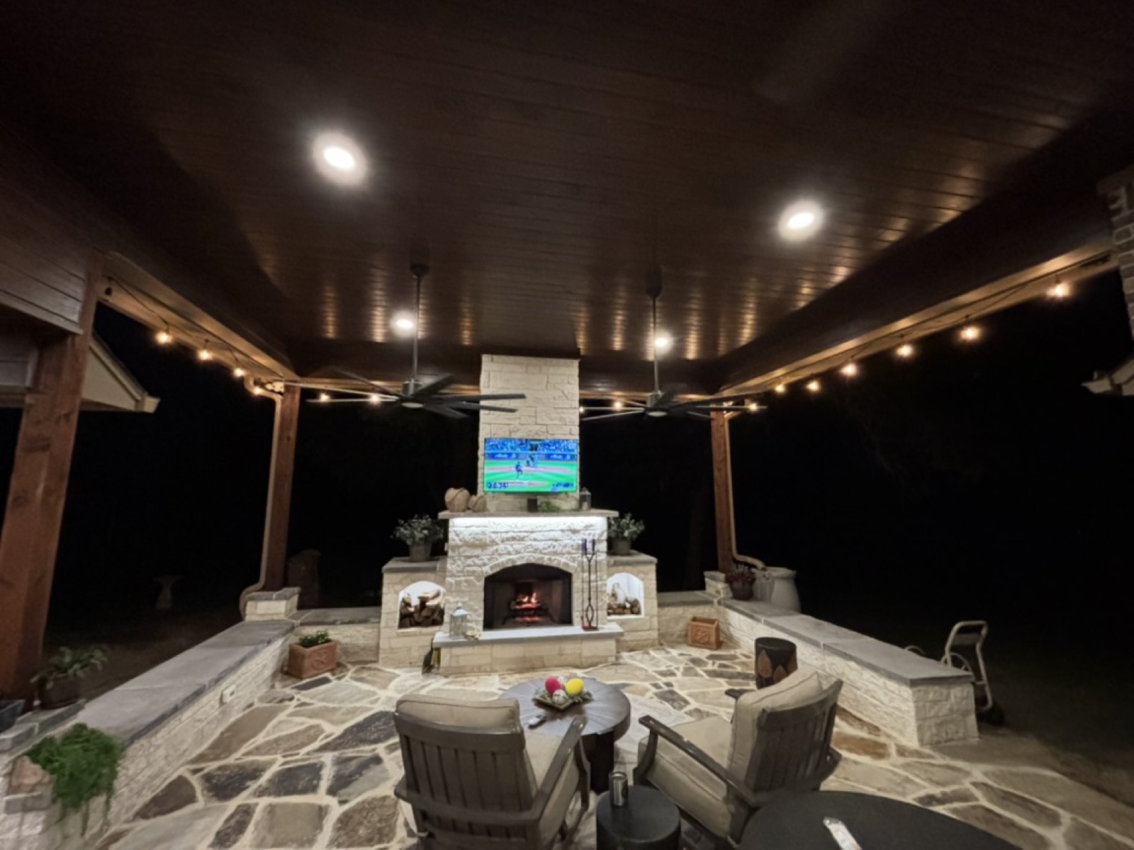 Fire pit and chimney in DFW